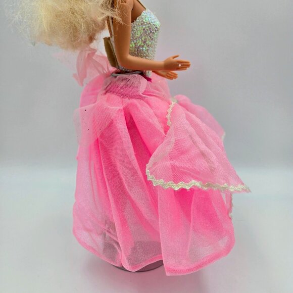 Costume Ball Barbie Blonde 1990 Vintage Mattel 7123 Original Dress Read - Picture 13 of 16